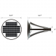 30W Solar LED Post Top Area Light